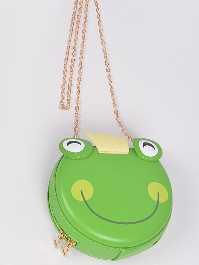 Green Frog Purse Faux Leather Brand New